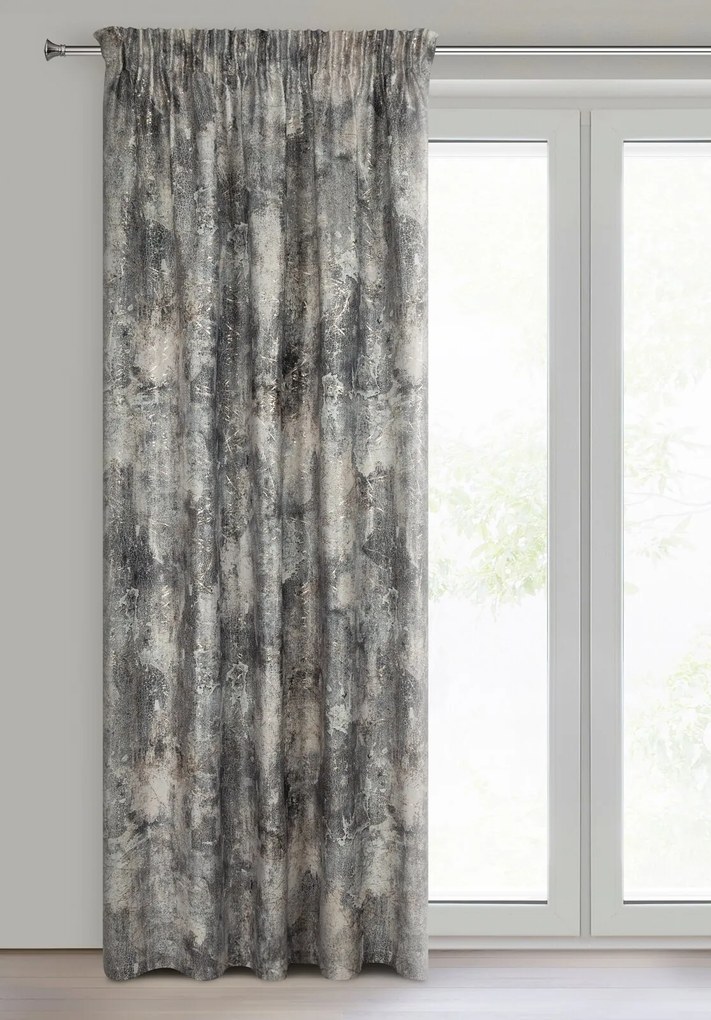 ZATEMŇOVACÍ ZÁVES NA PÁSKE ESTER 140X270 CM VZOROVANÁ