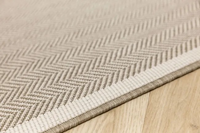Šnúrkový obojstranný behúň Brussels 205681/10610 Linen krémový / béžový