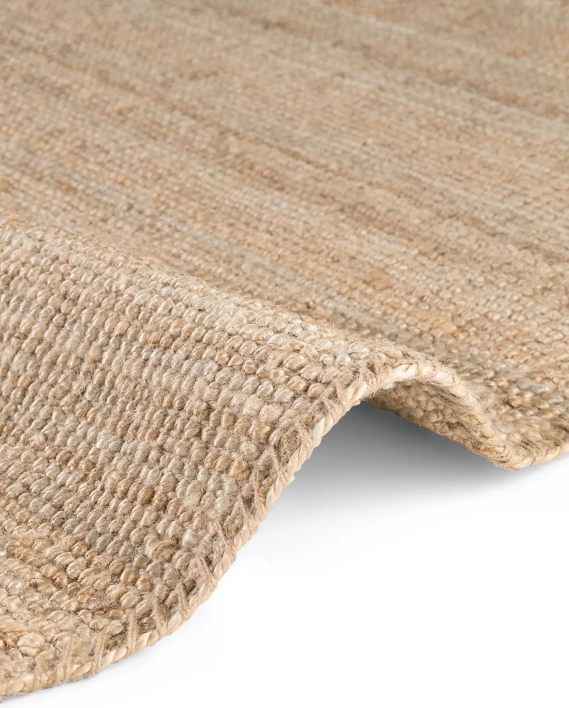 Hanse Home, Kusový koberec Jaipur 105974 Natur/Gold kruh, 200x200 (priemer) kruh, béžová, chodba / predsieň