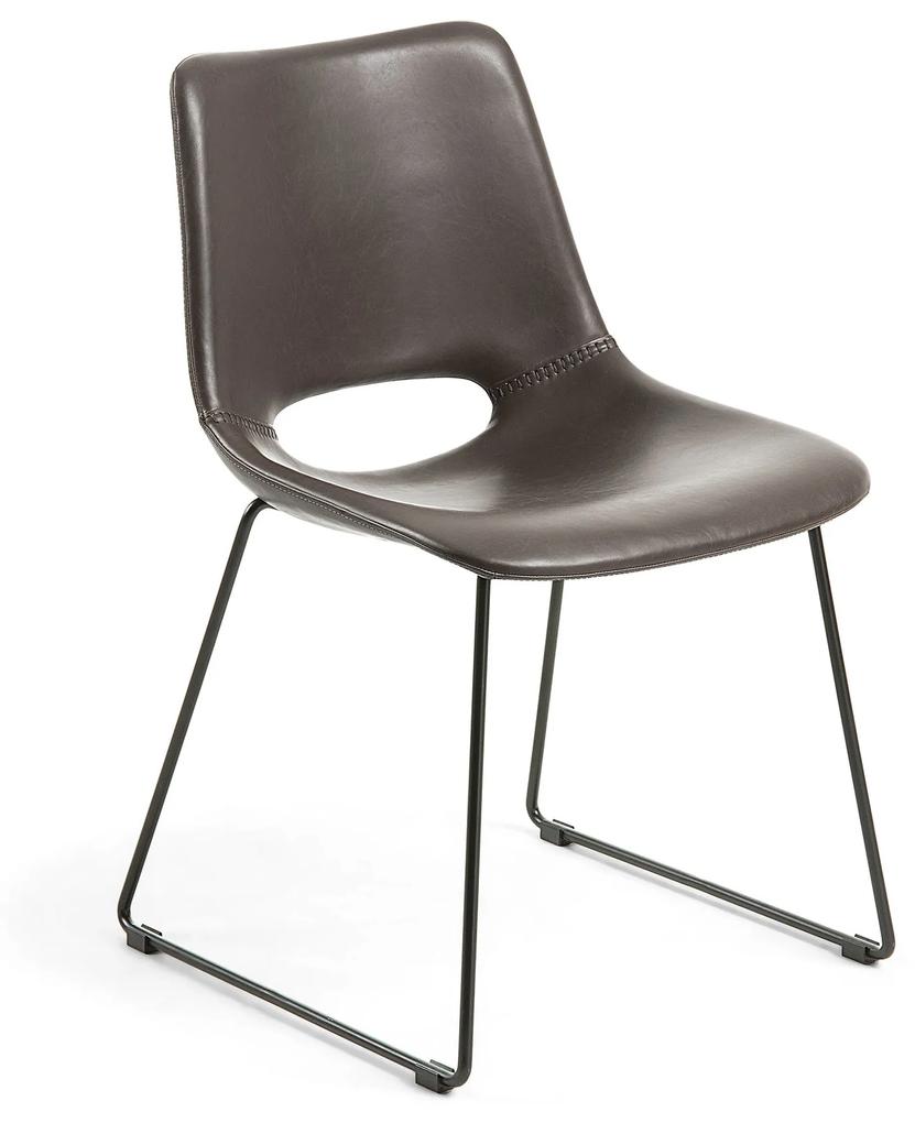 Hnedá stolička Ziggy 78 × 55 × 49 cm LA FORMA