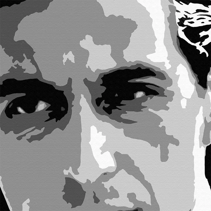 Ručne maľovaný POP Art obraz GODFATHER 90x60 cm