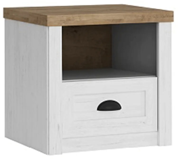 Nočný stolík SN, sosna andersen/dub lefkas, PROVANCE