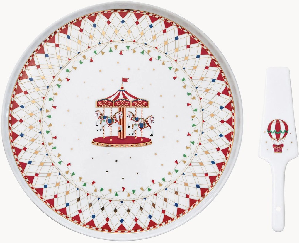 Porcelánový servírovací tanier Christmas Wonderland