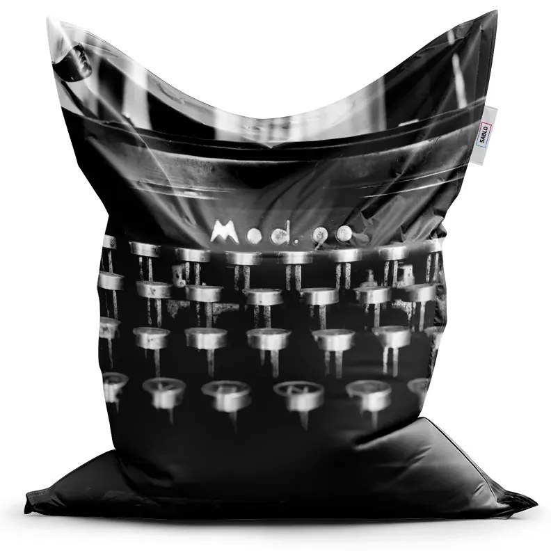 Sablio Sedací vak Písací stroj - 200x140 cm