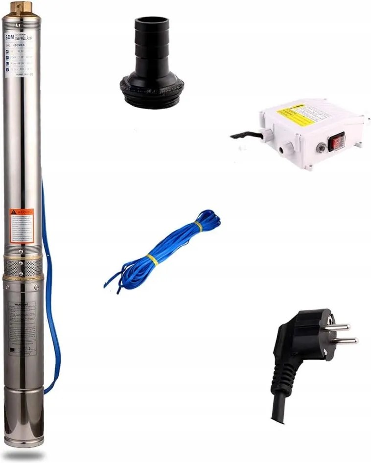 Ponorná Pumpa Na Vodu Do Studne Úzka 10800 l/h 750 W 38 Metrov 4SDM8/7