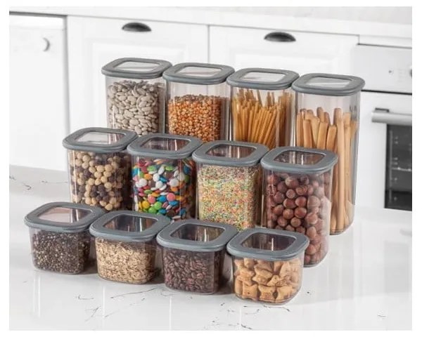 Plastové dózy v súprave 24 ks na potraviny Fresco – Hermia