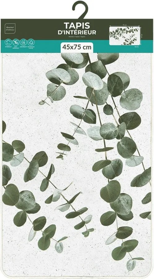 Biely/zelený koberec 45x75 cm Stevia – douceur d'intérieur