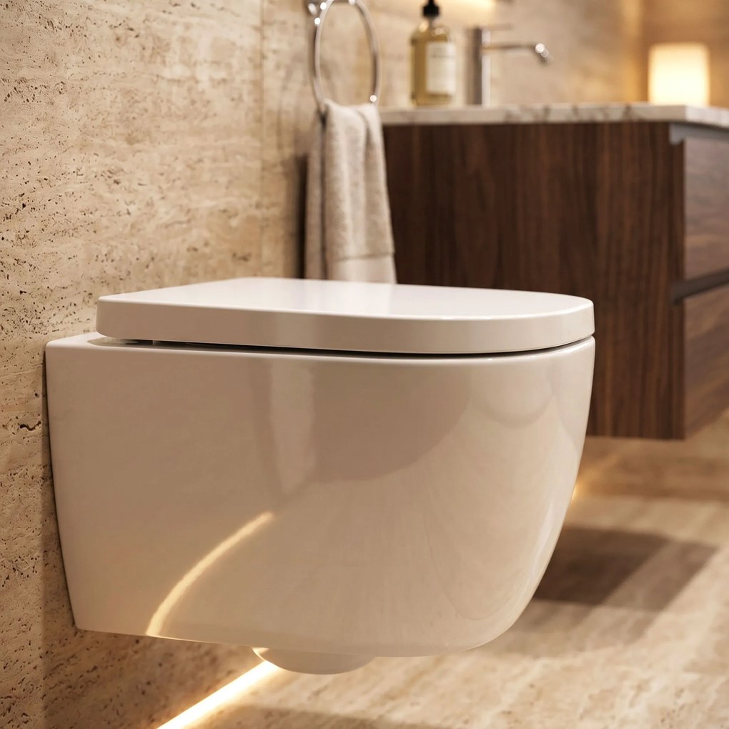 Rea Cubik Mini, závesná WC misa, tornado splachovanie, biela lesklá, REA-C6539