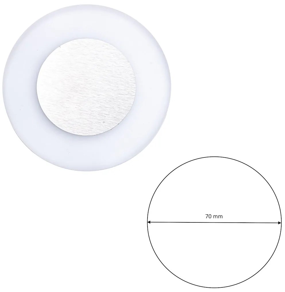 Schodiskové LED svietidlo Oti, 1x LED 0,6w, 6500k, s