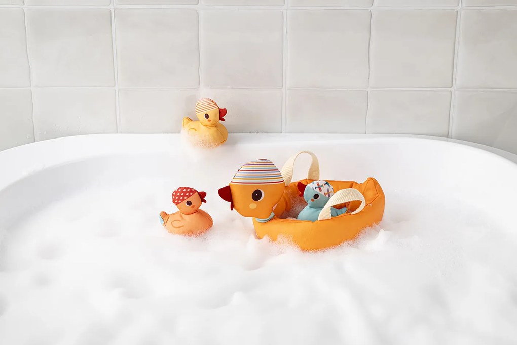 Lilliputiens - plávajúca hračka - mama kačka a kačičky