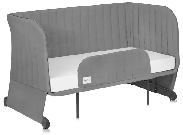 Lionelo - Otroška posteljica 5 v 1 THOMI PLUS Grey Concrete