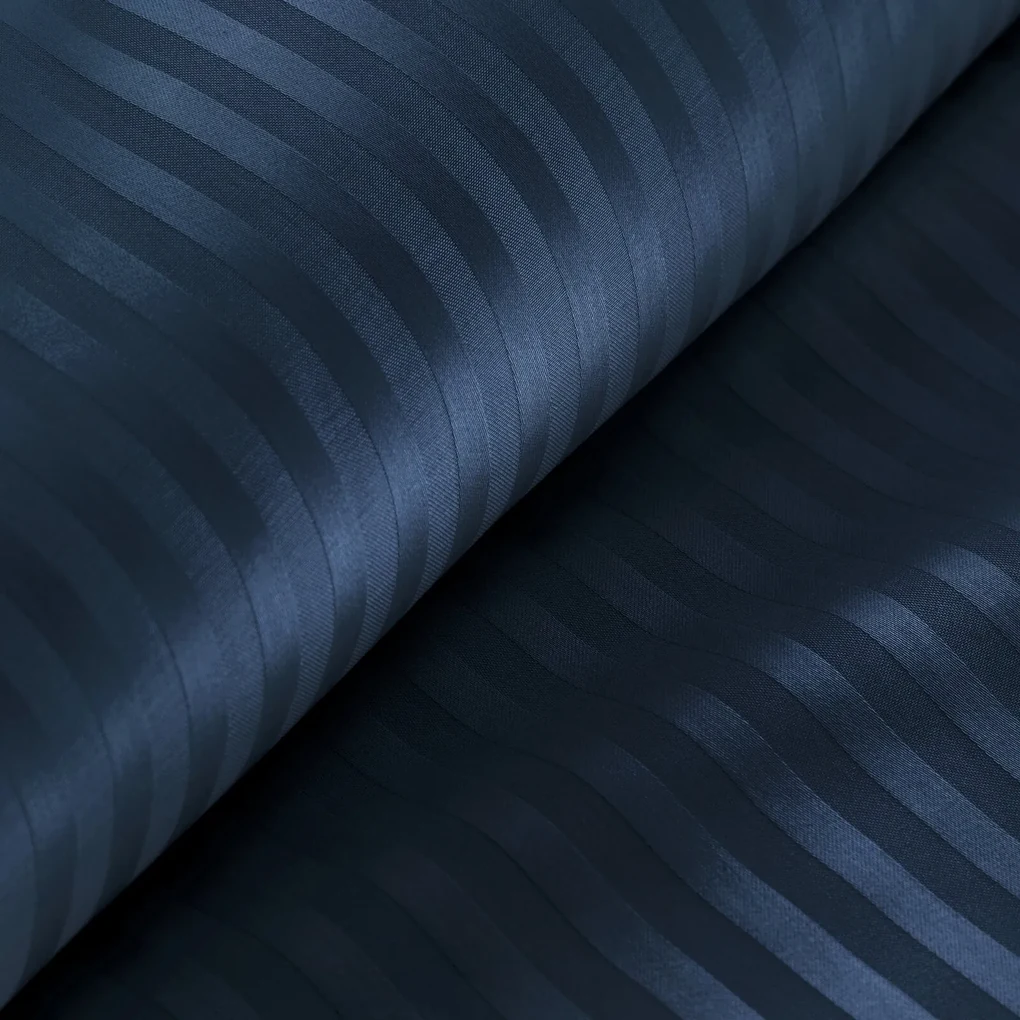 SATÉNOVÉ OBLIEČKY VERA 200X220 CM, 2 KS 70X80 CM TMAVOMODRÉ