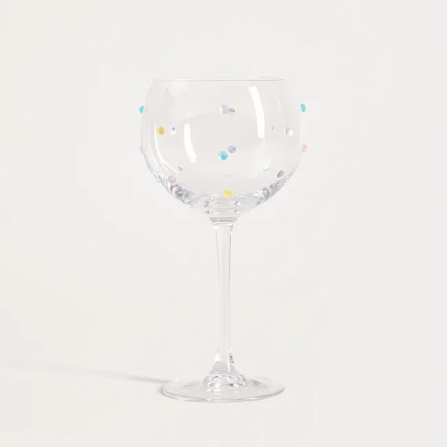 Pohár na stopke SORRISO s bodkami 763571 520 ml