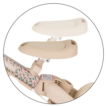 PETITE&MARS - Detská trojkolka 5v1 TURBO LIMITED Pink Meadow