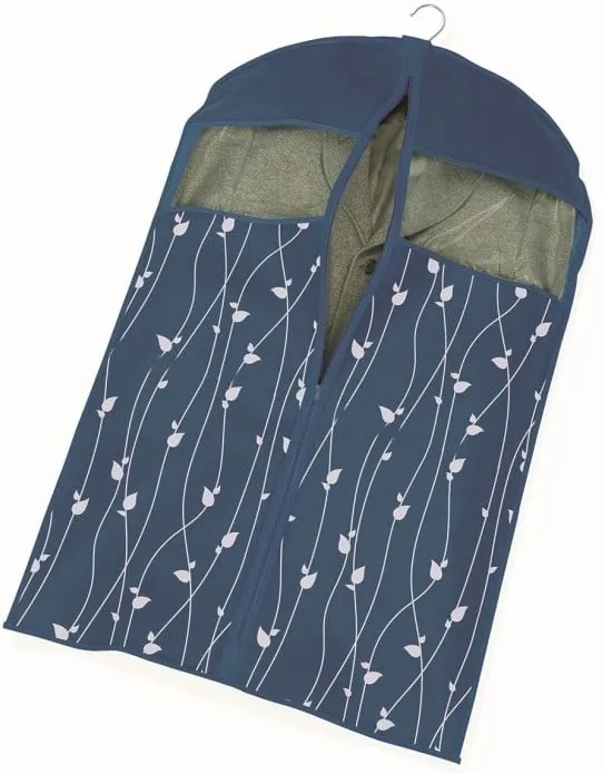 Modrý obal na šaty Cosatto Leaves, délka 100 cm