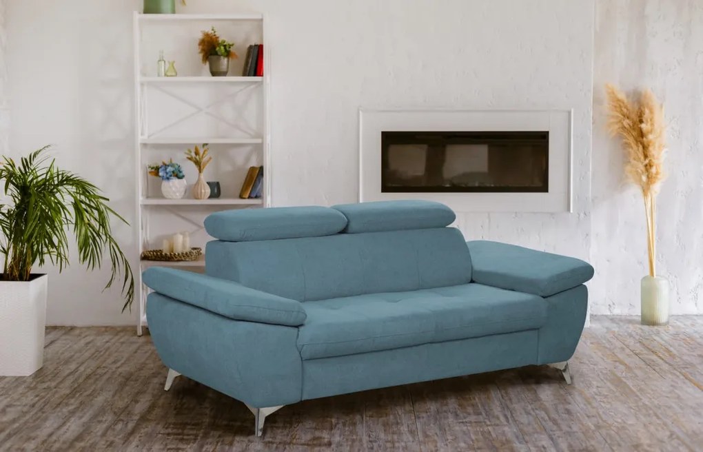 Trojsedák Gisele, modrá látka