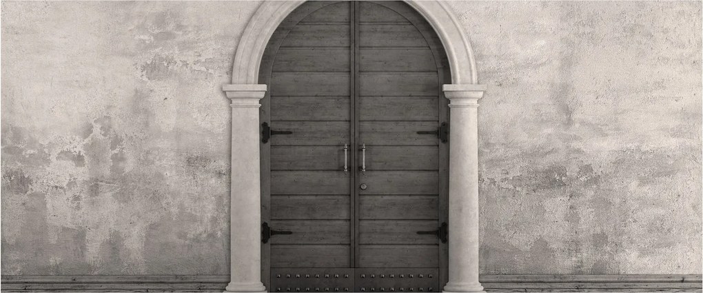 Obraz - Tajomné dvere (120x50 cm)