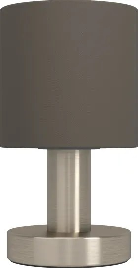 Eglo 31842 - Stolná lampa MONTETTO 1xE14/40W/230V hnedá/matný chróm