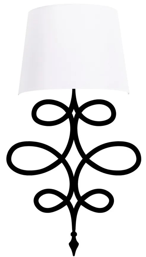 Nástenná lampa Asaf II biela