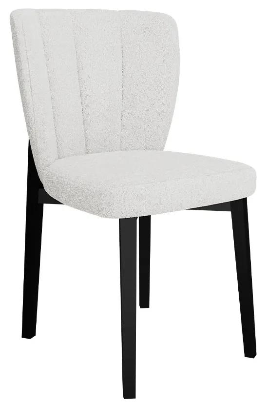 Moderná čalúnená stolička ST106, Dostupné poťahy: Baloo 2072, Farby: čierna