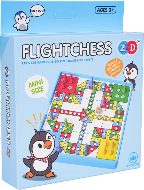 Spoločenská hra LUDO Penguin modrá
