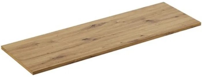 Závesná skrinka Bella Cashmere Trust s doskou a umývadlom 140 cm kašmírová/dub artisan