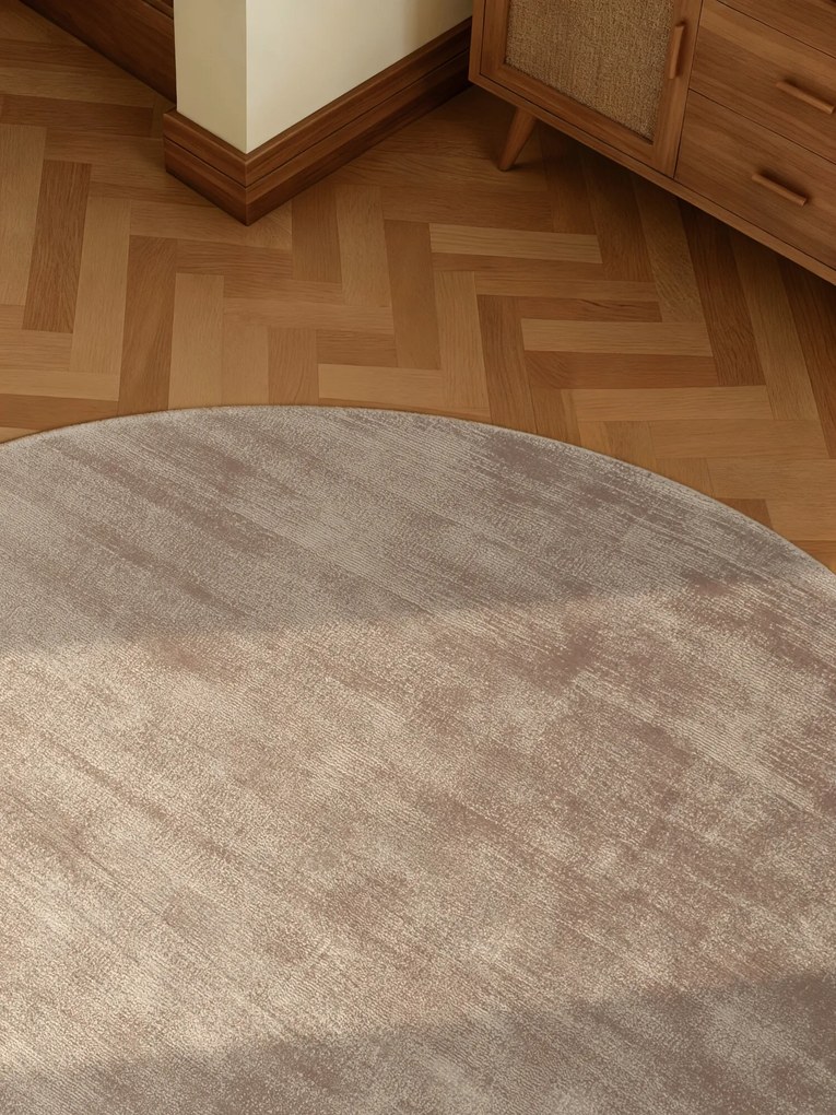 Vikosa, Kusový koberec Vikosa Jane 106295 Beige kruh, 150x150 (priemer) kruh, béžová, detská izba