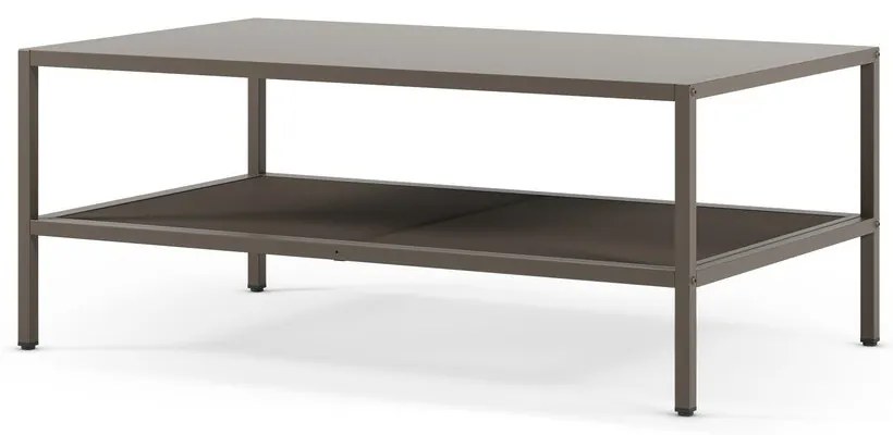 Sivý kovový konferenčný stolík 60x100 cm Fayna – Marckeric