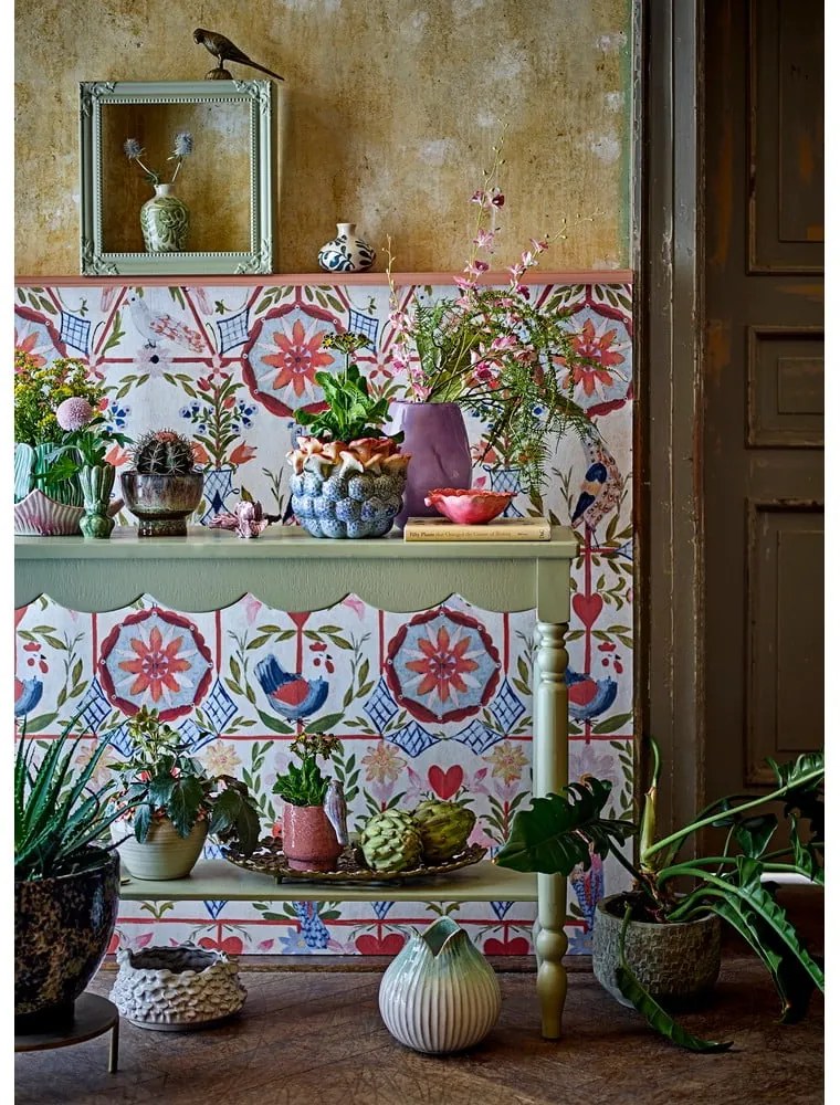 Svetlozelený konzolový stolík z borovicového dreva 36x106 cm Salla – Bloomingville