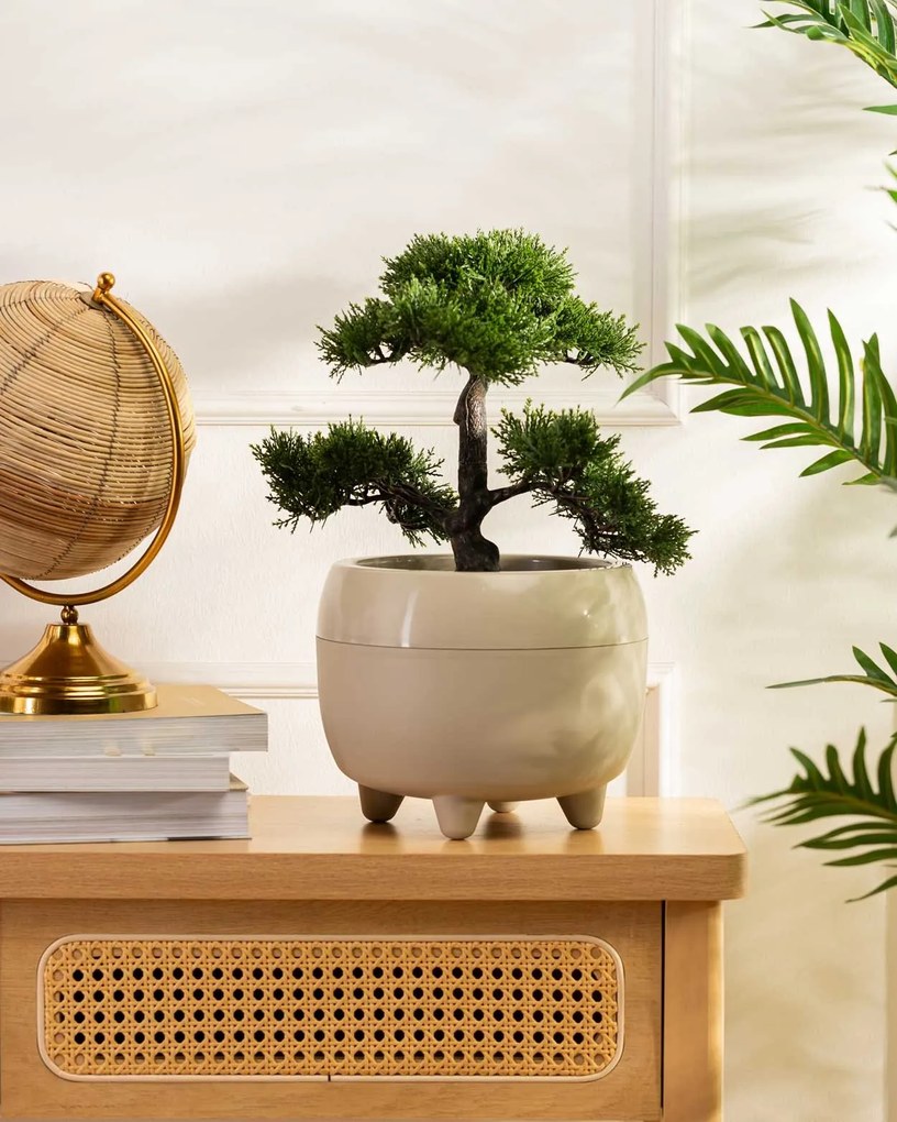 Květináč na nožičkách BOTANICA 23,1x18,3 cm béžový