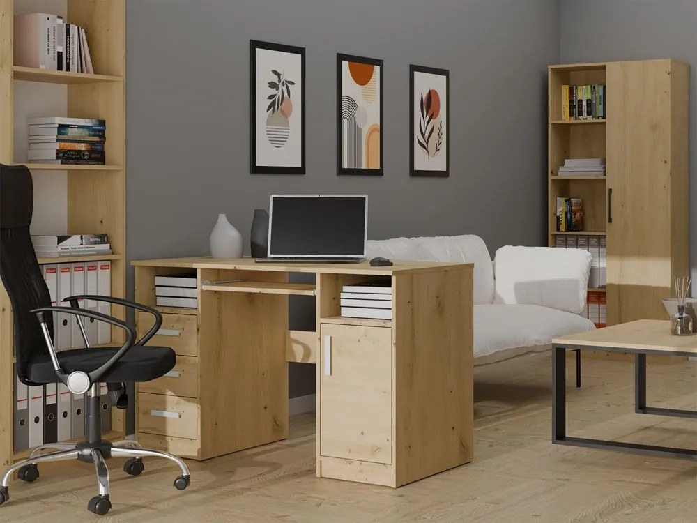 Písací stôl DELTA 120 cm dub artisan