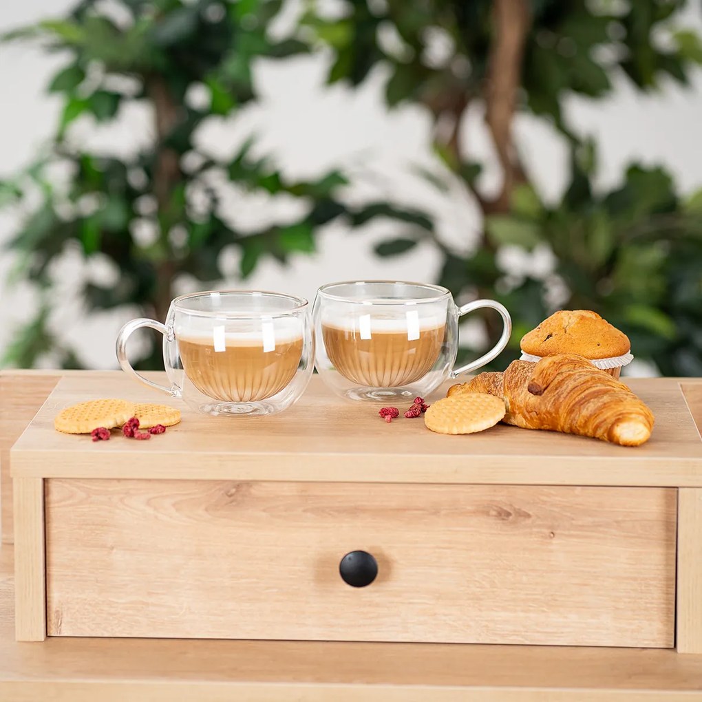 4Home Termo pohár na cappuccino Hot&Cool 270 ml, 2 ks