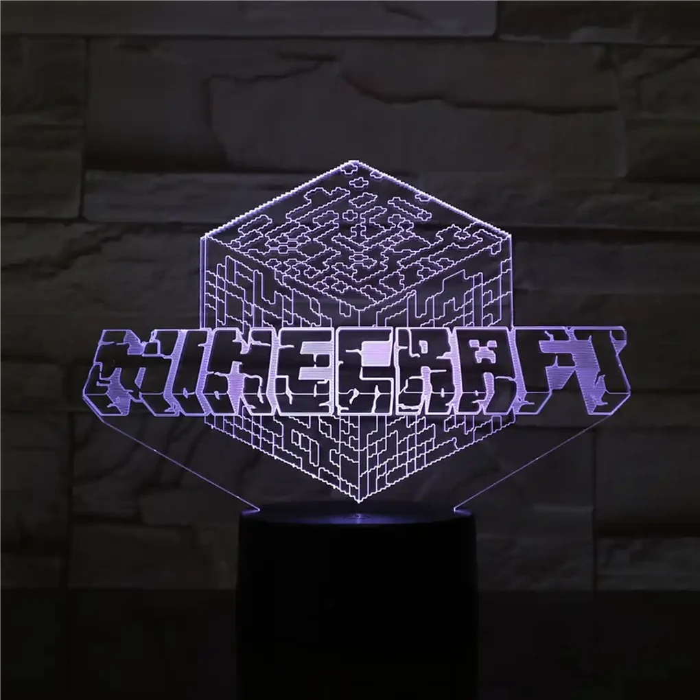 3Dmix 3DL-CRK027 – 3D LED nočná lampa - Minecraft (Crack základňa)