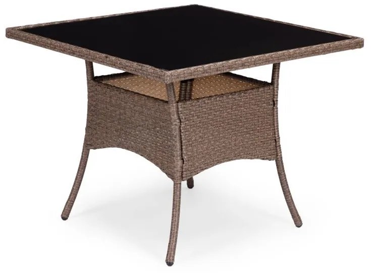 ZÁHRADNÝ SET CANIS 4 x KRESLO + HRANATÝ STÔL