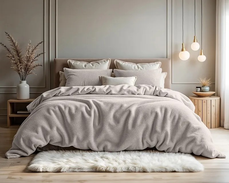 Posteľné obliečky Teddy béžová - 200x220 cm