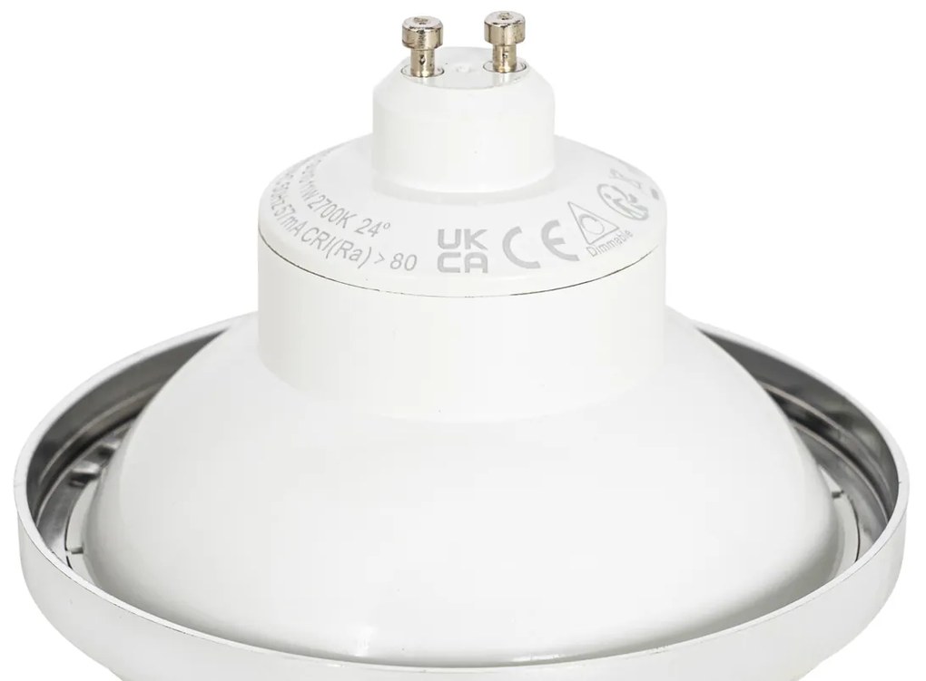 GU10 Stmievateľná LED žiarovka AR111 biela 11W 810lm 2700K