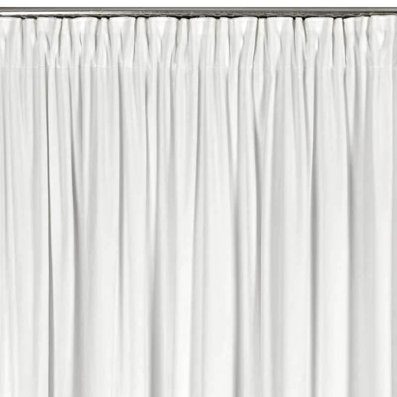 Dekorstudio Luxusný záves CARLI na pásku s volánikmi a trblietavým pásom kryštálov - biely Rozmer závesu: 140x250cm
