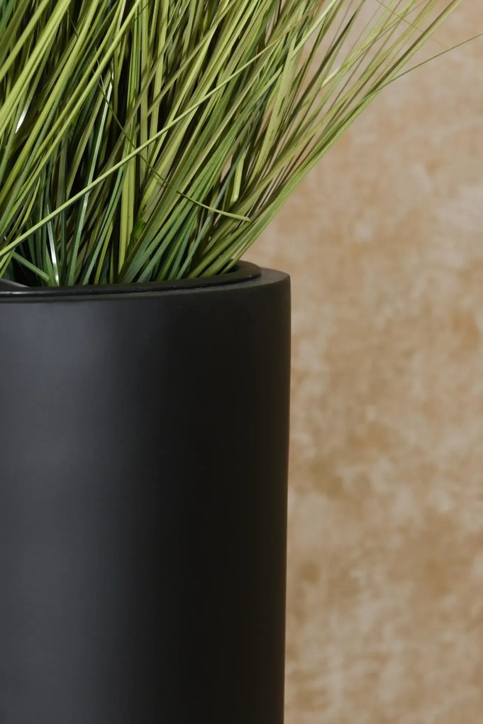 Kvetináč SOLERIO, sklolaminát, výška 100 cm, čierna