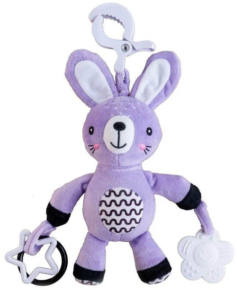 Hrkálka babyted Zajačik plyš 30 cm záves na postieľku / kočík