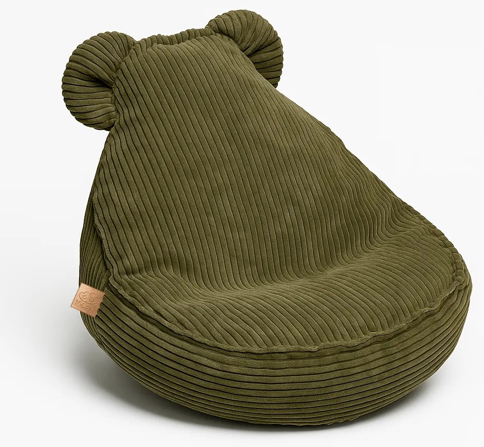 Sedací vak s uškami Teddy Aesthetic Khaki