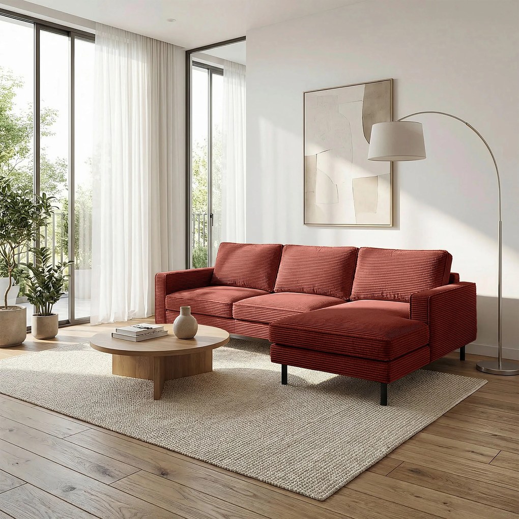 XXXLutz ROHOVÁ SEDAČKA, textil, červená Livetastic - Sedačky - 00295101523T