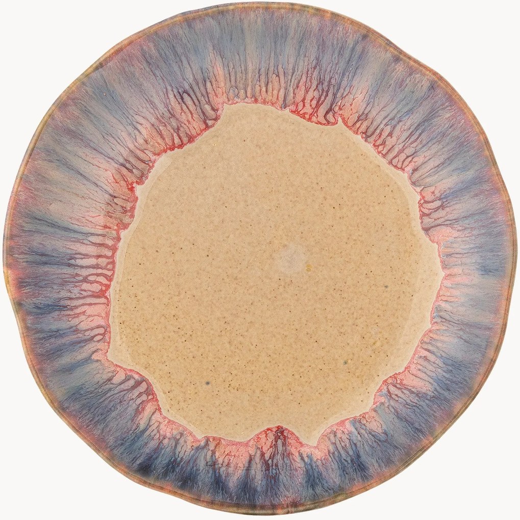 Dezertný tanier's reaktívnou glazúrou Imogen