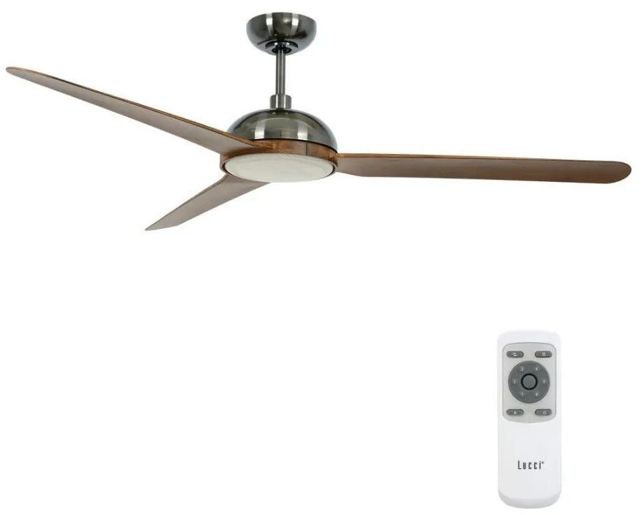 Lucci air 213301 - LED stmievateľný stropný ventilátor UNIONE 1xGX53/12W/230V + diaľkový ovládač