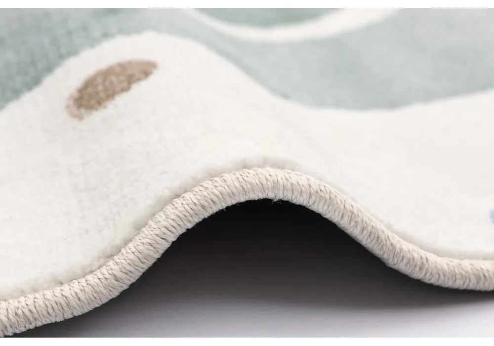 Zelený/slonovinový detský koberec ø120 cm Joyful Mint – FD