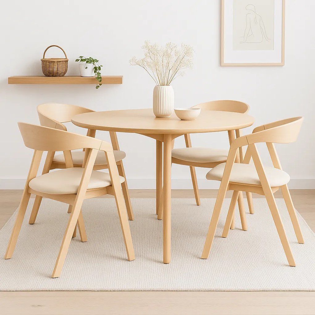 Stima stolička GURU buk s čalúneným sedákom Vyberte odtieň ->: Čierna, Vyberte látku ->: Zákazková látka