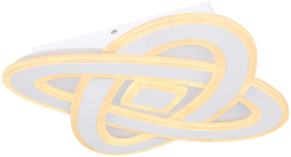 GLOBO Stropné dizajnové prisadené LED osvetlenie LARIO, 36W, teplá biela-studená biela