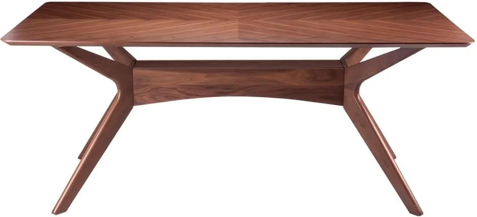 Jedálenský stôl v dekore orechového dreva sømcasa Helga, 180 x 95 cm