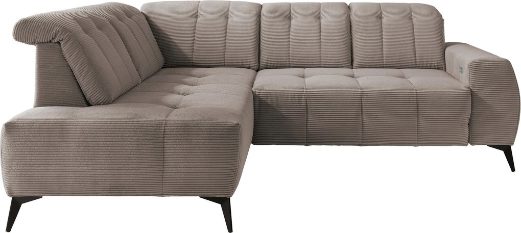 XXXLutz ROHOVÁ SEDAČKA, textil, sivohnedá Livetastic - Sedačky - 002310021562