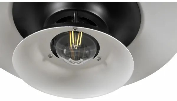 Luster na lanku BERIT 1xE27/20W/230V čierna