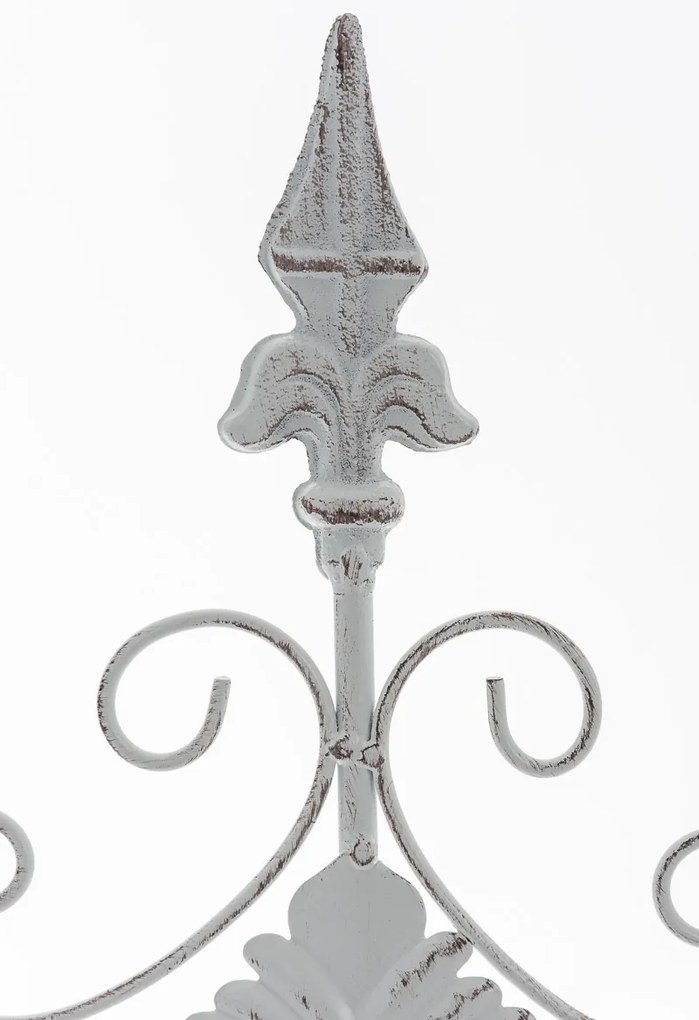 Mriežka na ruže Burg - 122 x 35 cm - Biela antik